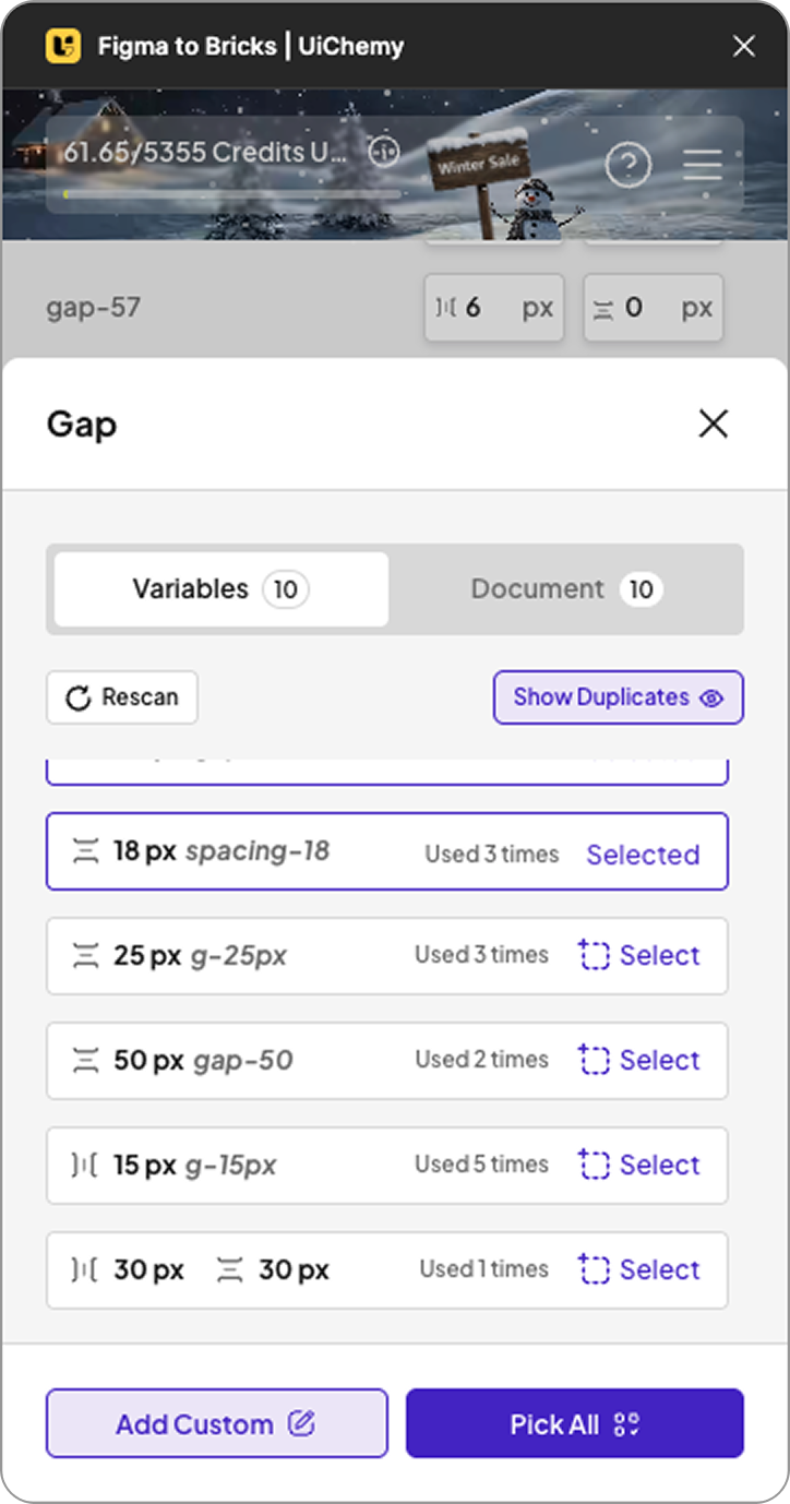 Gap Pick